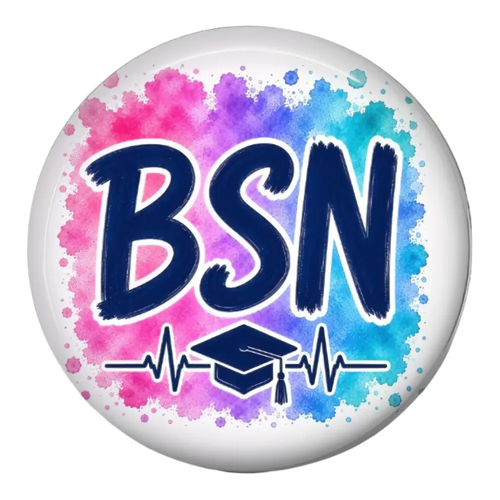 BSN Badge Reel & Topper Nursing Student RN Graduate Nurse Nursing School Gift - Picture 3 of 5
